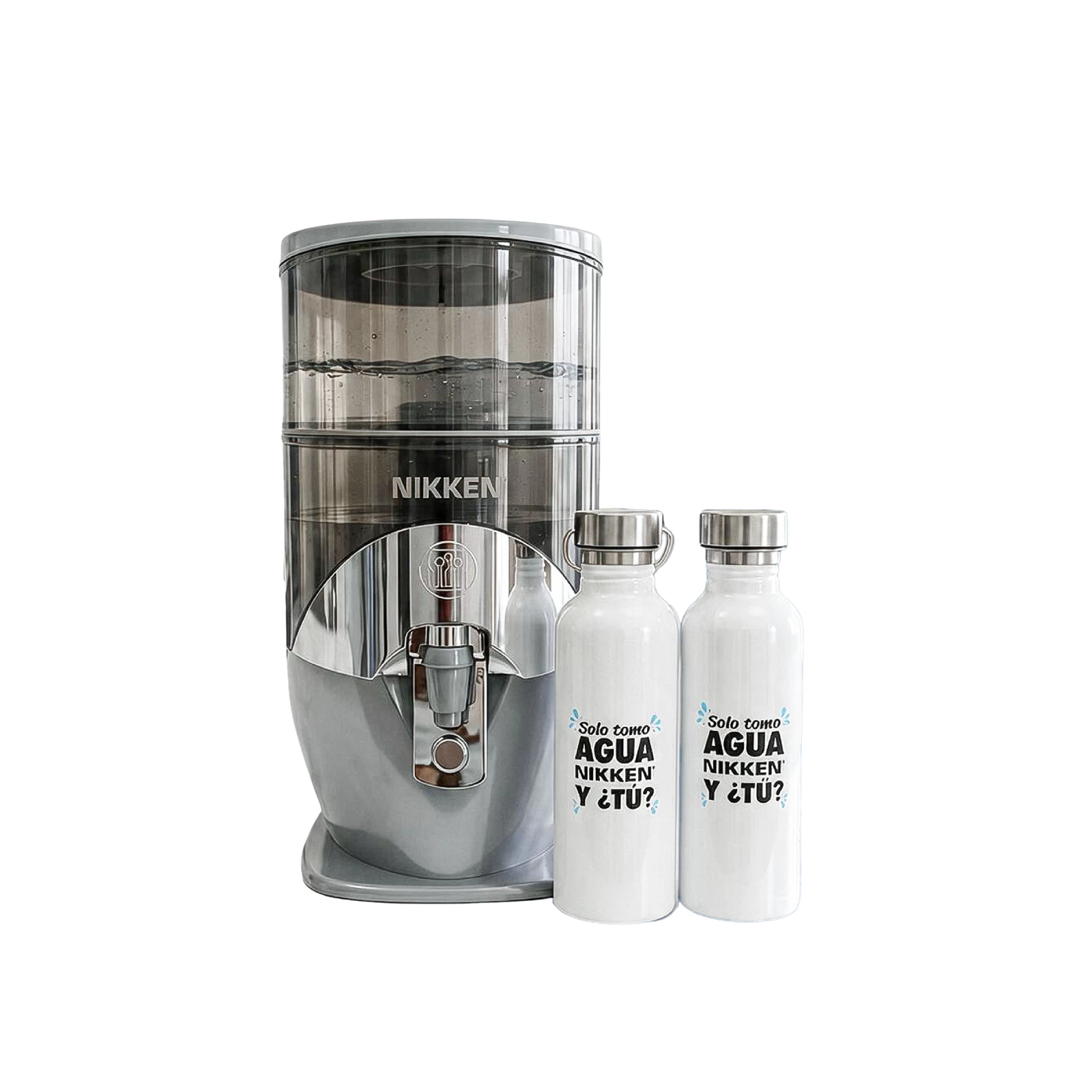 PIMAG WATERFALL GRIS + 2 MI BOTELLA